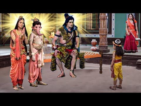 जब मैया यशोदा घर पहुँचे महादेव, माता पार्वती और गणेश जी - YASHOMATI MAIYYA KE NANDLAL | Krishna