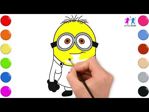 🎨 How to Draw & Color a Minion 🍌 | Fun & Easy Art Tutorial for Kids!