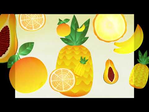 🟡 FRUITS & COLORS - TEACH ENGLISH - ESL