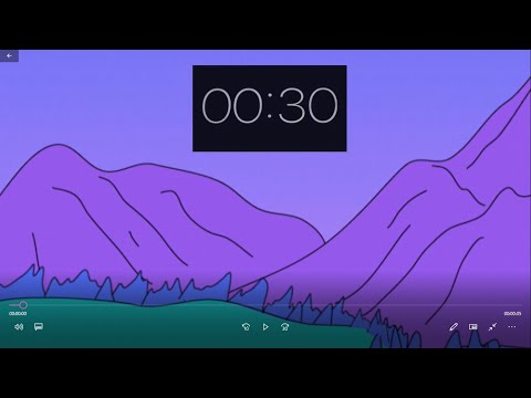 30 Sec Classroom Timer // MOUNTAIN RIDGE // Relaxing Music