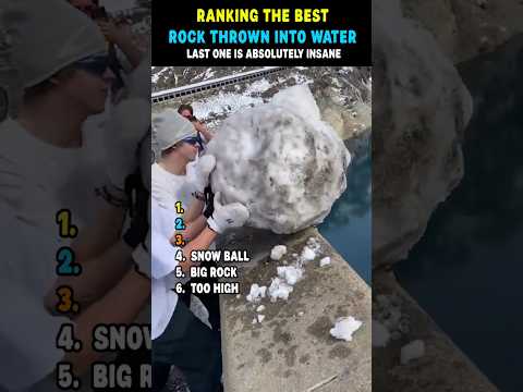 Ranking Rock Thrown Into Water