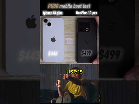 iphone 14 plus vs OnePlus 10 pro PUBG mobile boot test #pubgmobile #pubg #iphone #oneplus