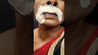 Upper lips waxing hack#hair hack#short #shorts #youtubeshorts