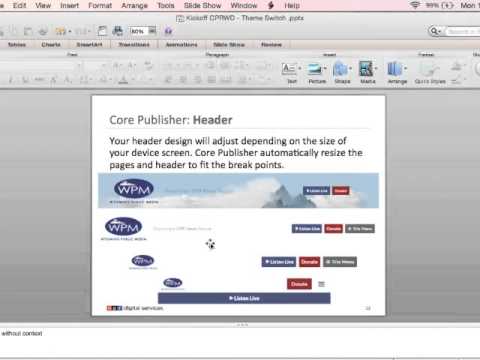 Core Publisher Responsive Theme - Kick Off