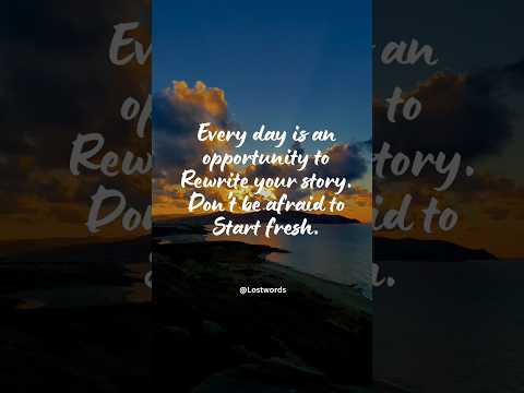 🎯 Start Fresh, Start Strong 💫 | #NewBeginnings #MotivationDaily #FreshStart #RewriteYourStory
