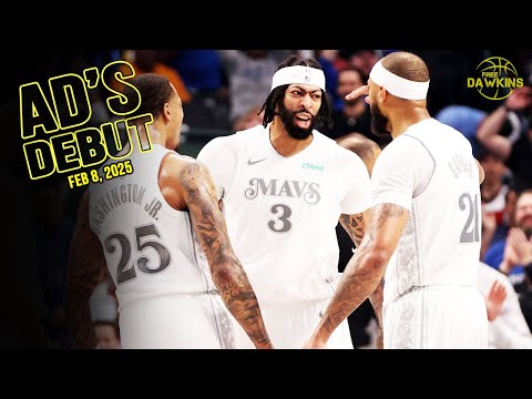 Anthony Davis Dallas Mavericks Debut FULL PLAY | Mavs vs Rockets | Feb 8, 2025