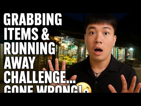 "Grabbing Items & RUNNING AWAY Challenge… Gone Wrong! 😳"