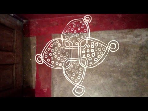 tulsi puja rangoli chauk
