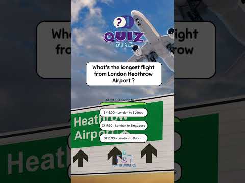 Longest Flights in the World Quiz ! #aviationquiz