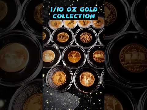 1/10 oz Gold Coin Collection -- [SUBSCRIBE FOR MORE] #shorts #gold #preciousmetals