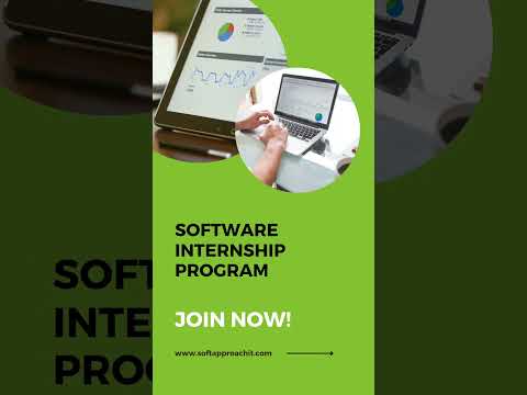 Get access to the SOFTWARE INTERNSHIP PROGRAM at Soft Approach IT. #software #internship