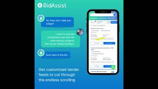 Get customized government tender feeds with BidAssist