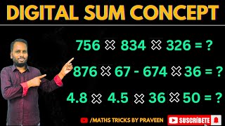 DIGITAL SUM COMPLETE CONCEPT & TRICKS | SMART APPROACH TO SIMPLIFY THE CALCULATIONS | SIMPLE TRICKS