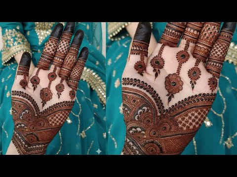Karwa chauth special simple unique mehndi design 2025|Attractive trending mehndi design for backhand