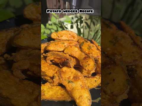 ✨Crispy Golden Potato  Wedges Recipe ✨ #PotatoLovers #TeaTimeSnacks #RecipeReel #FoodiesOfInstagram