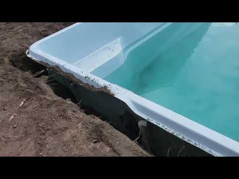 How to instructions for plumbing on a fiberglass pool installation .  VIDEO 2 OF 3.