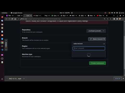 Create Github CodeSpace.