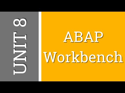 SAP ABAP TUTORIAL | TAW10 | UNIT 8 | ABAP Workbench | URDU/HINDI