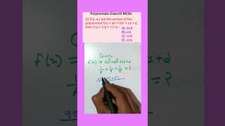 Polynomials Class 10 MCQ || #shorts