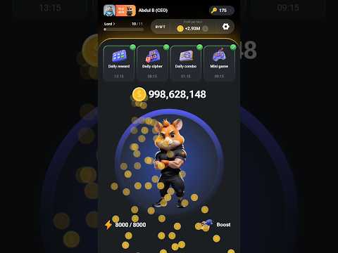 Hamster Kombat 1B Coins Lord      #hamsterkombat #hamsters #virelshorts #shorts