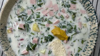 🥒🍲Beat the Heat with This Chilled Summer Soup! 🌞✨Who's ready to give it a try? #food #cooking