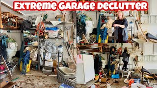 EXTREME GARAGE DECLUTTER / back decluttering my Moms garage 