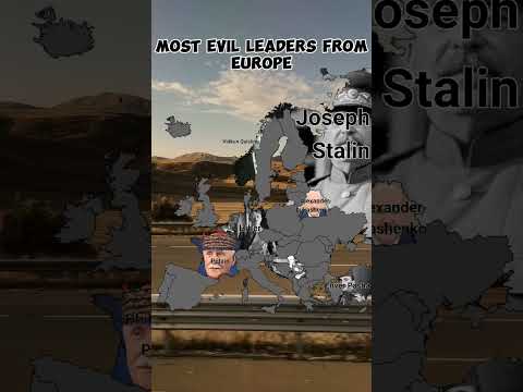 Most evil leaders from Europe #mapper #viral #mapping #europe