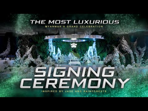 The Most Luxurious Signing Ceremony Inspired by Jade and Rainforests