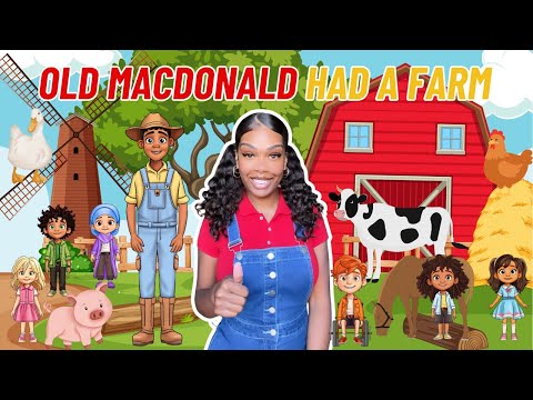 Old MacDonald Had A Farm| Learning with Ms Houston| Kid Songs