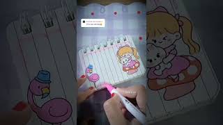 Journal Sticker || Request Pink #minivlog #sticker #asmr #fyp #shorts