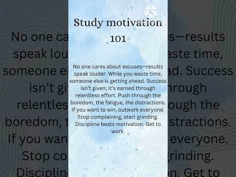 Study motivation