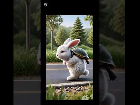 You’ve Never Heard the Rabbit and Tortoise Story Like This 🐢🐇#rabbit #cartoon #cartoons #help