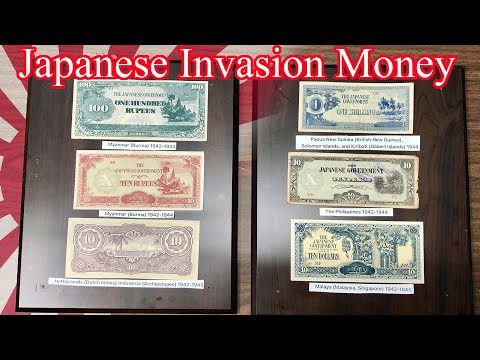 Japanese Invasion Money from World War II - Fiat Banana Bills Mickey Mouse Dollars