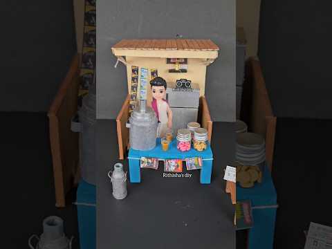 Miniature Tea shop | unique golu dolls | navratri dolls  #diy #navratri #golu #miniatureshop