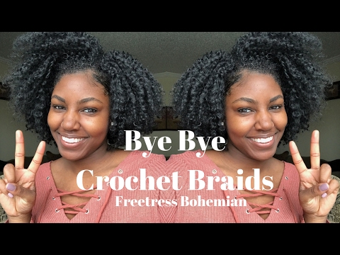 How to Easily Remove Crochet Braids (Freetress Bohemian) with No Cutting ✂️