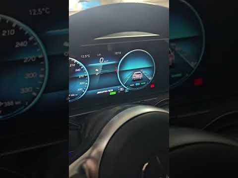 W167 GLE AMG menu, SuperSport menu activated. AMG logo and performance activated for MBUX