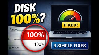 100% Disk Usage in Windows 10? Fix Slow PC in 3 Simple Steps