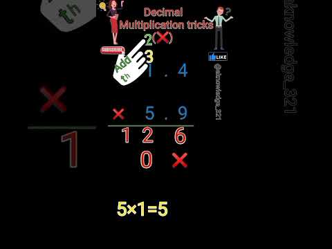 Basic Maths..Decimal tricks part(1️⃣) Multiplication(❌)..#maths #mathshorts #mathstricks
