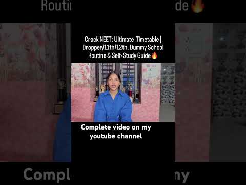 #neet2025 #droppers #neetstrategy #neet2026 #trendingshorts #fyp #viral #timetable #toppertalk
