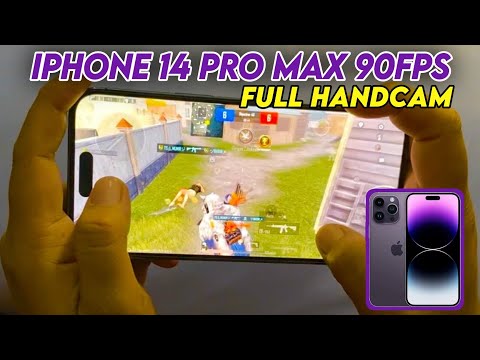 iPhone 14 Pro Max 90FPS Pubg Test[HANDCAM] | 4Finger Gyroscope Handcam
