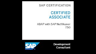 Certificación C_TAW12_750 - SAP Development Associate - ABAP with SAP NetWeaver 7.50 - Respuestas