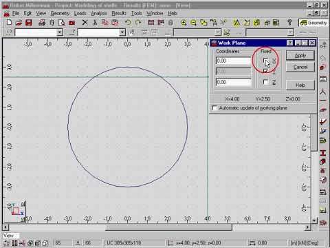 Autodesk Robot structural analysis - shell