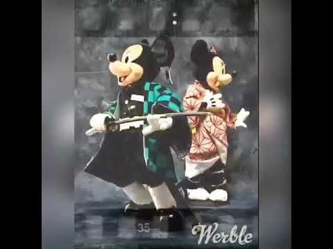 ミッキー  とミニーに「鬼滅の刃」の衣装を着せてみた