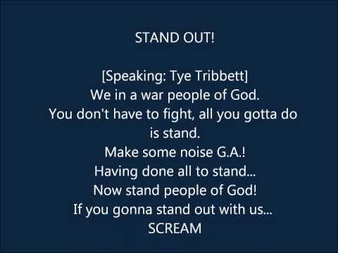 TYE TRIBBETT - STAND OUT LYRICS