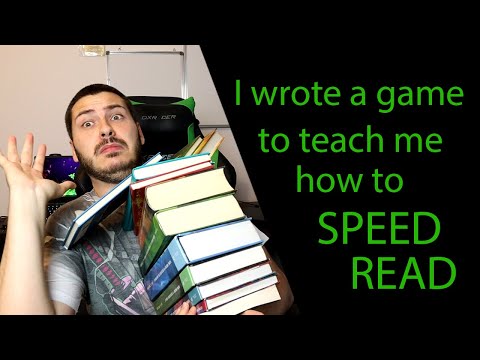 I made a game to teach myself how to Speed Read | Improve Your Comprehension