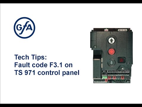 Tech Tips: F3.1 on TS 971 control panel