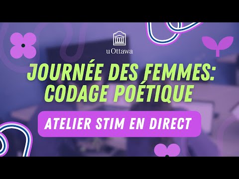 Atelier de la Journée internationale des femmes : Générateur de poésie avec Scratch | 2e à 6e année