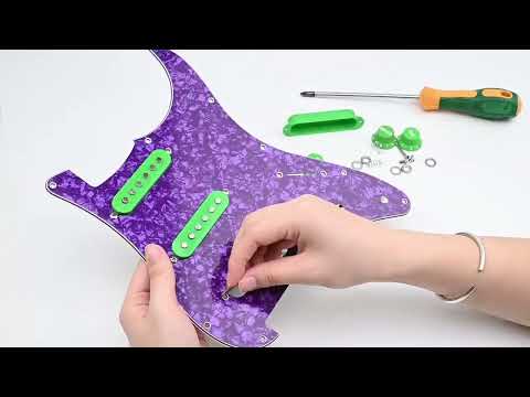 How to install Strat Pickguard Set