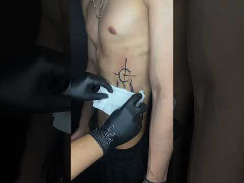 Abstract Angel Tattoo | Unique and Artistic Tattoo Design #microtattoostudio #tattoo