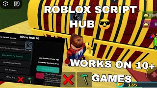 Roblox Script Hub | WORKS IN 10+ GAMES 👾Fluxus,Hydrogen,Delta,Arceus X Mobile Executors | Roblox